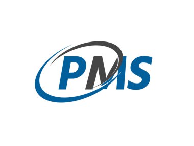 PMS mektubu, modern zarif logo tasarımı.