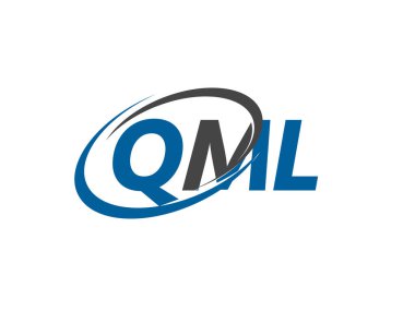QML harfi yaratıcı modern zarif logo tasarımı