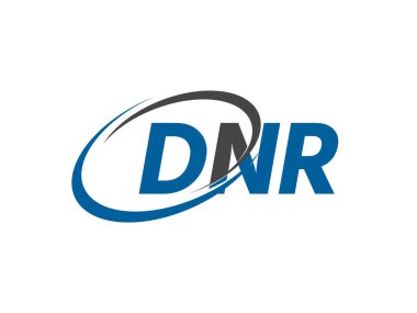 DNR harfi yaratıcı modern zarif logo tasarımı