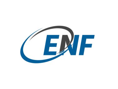 ENF mektup yaratıcı modern zarif logo tasarımı