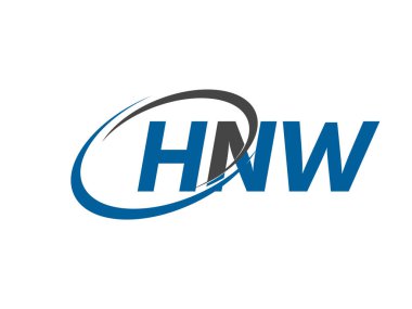 HNW harfli modern zarif logo tasarımı