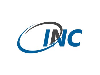 INC harfi yaratıcı modern zarif logo tasarımı