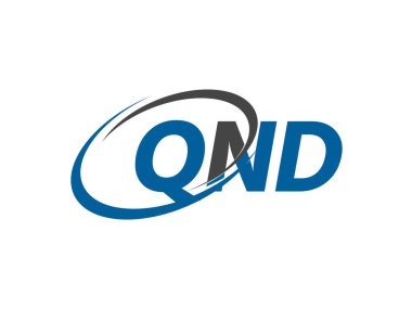 QND harfi yaratıcı modern zarif logo tasarımı