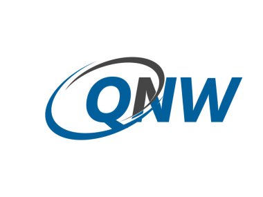 QNW harfi yaratıcı modern zarif logo tasarımı