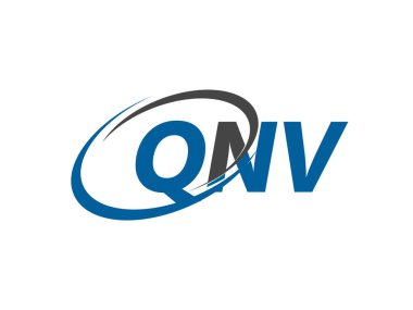 QNV harfi yaratıcı modern zarif logo tasarımı
