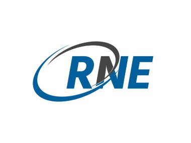 RNE harfi yaratıcı modern zarif logo tasarımı