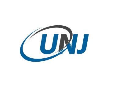 UNJ mektup yaratıcı modern zarif logo tasarımı