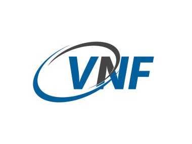 VNF harfi yaratıcı modern zarif logo tasarımı