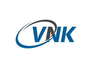 VNK harfi yaratıcı modern zarif logo tasarımı
