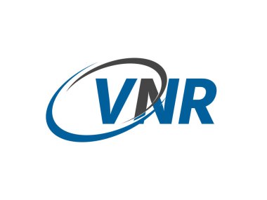 VNR harfi yaratıcı modern zarif logo tasarımı