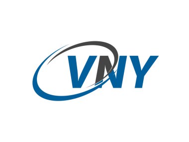 VNY harfi yaratıcı modern zarif logo tasarımı
