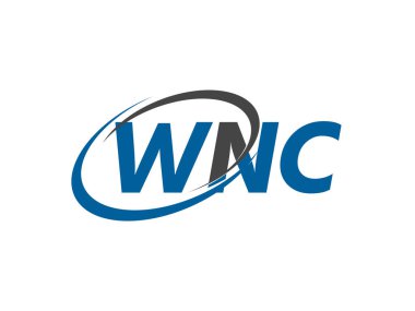 WNC harfi yaratıcı modern zarif logo tasarımı