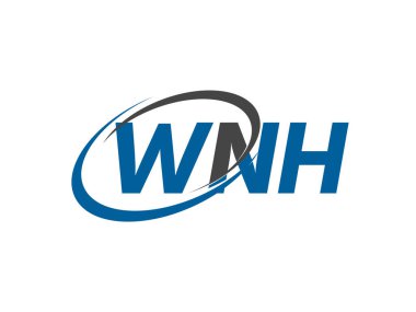 WNH harfi yaratıcı modern zarif logo tasarımı