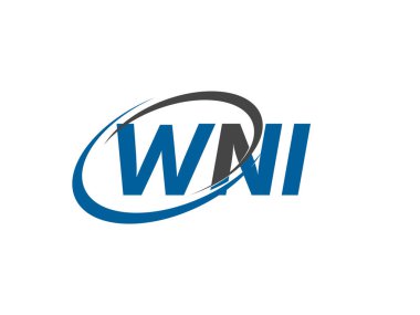 WNI harfi yaratıcı modern zarif logo tasarımı