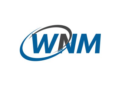 WNM harfi yaratıcı modern zarif logo tasarımı