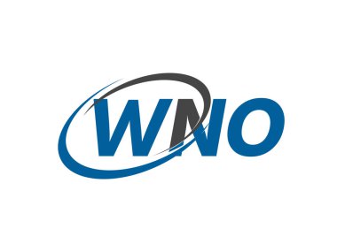 WNO harfi yaratıcı modern zarif logo tasarımı