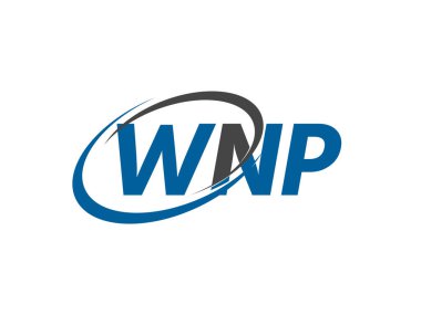 WNP harfi yaratıcı modern zarif logo tasarımı