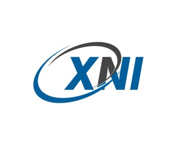 XNI harfi yaratıcı modern zarif logo tasarımı
