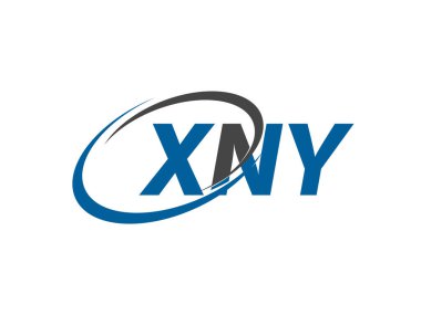 XNY harfi yaratıcı modern zarif logo tasarımı
