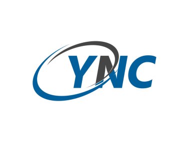 YNC harfi yaratıcı modern zarif logo tasarımı