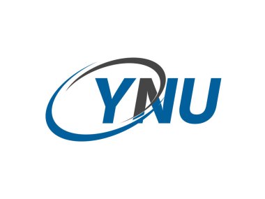 YNU mektup yaratıcı modern zarif logo tasarımı