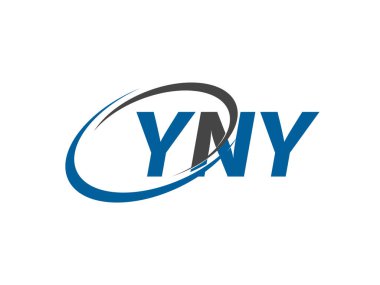 YNY harfi yaratıcı modern zarif logo tasarımı