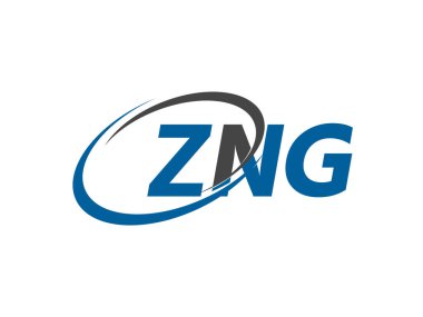 ZNG harfi yaratıcı modern zarif logo tasarımı