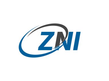 ZNI harfli modern zarif logo tasarımı