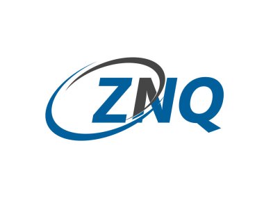 ZNQ harfi yaratıcı modern zarif logo tasarımı