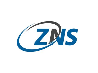 ZNS harfi yaratıcı modern zarif logo tasarımı