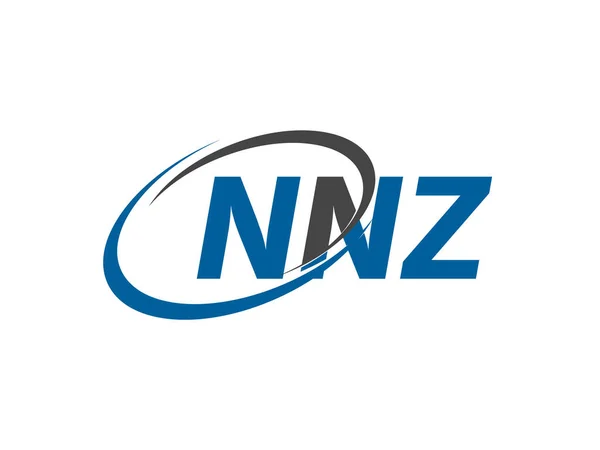 Nnz Lettera Creativo Moderno Elegante Swoosh Logo Design — Vettoriale Stock