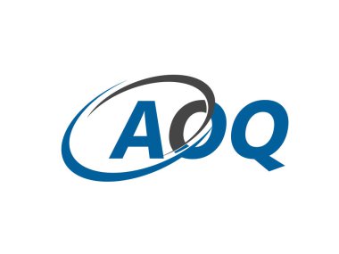 AOQ yaratıcı logo tasarımı vektör çizimi   