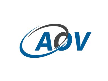 AOV yaratıcı logo tasarımı vektör çizimi   
