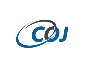 COJ yaratıcı logo tasarımı vektör çizimi   