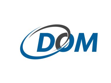 DOM yaratıcı logo tasarımı vektör çizimi   