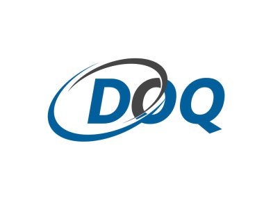 DOQ yaratıcı logo tasarımı vektör çizimi   