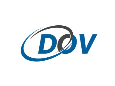 DOV yaratıcı logo tasarımı vektör çizimi   