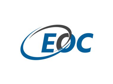 EOC yaratıcı logo tasarımı vektör çizimi   
