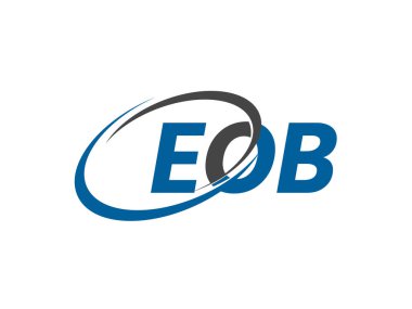 EOB yaratıcı logo tasarımı vektör çizimi   
