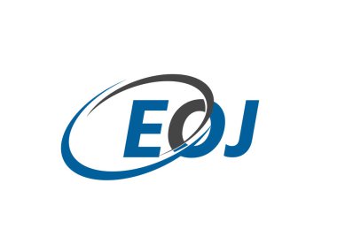 EOJ yaratıcı logo tasarımı vektör çizimi   
