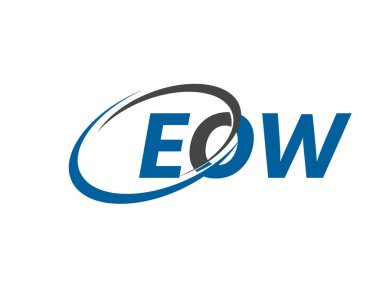 EOW yaratıcı logo tasarımı vektör çizimi   