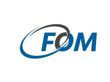 FOM yaratıcı logo tasarımı vektör çizimi   