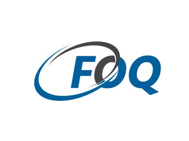 FOQ yaratıcı logo tasarımı vektör çizimi   