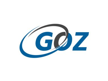 GOZ yaratıcı logo tasarımı vektör çizimi   