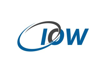 harf yaratıcı modern zarif logo tasarımı IOW