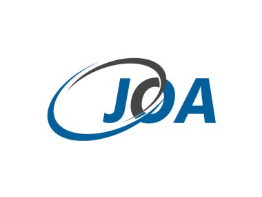 mektup yaratıcı modern zarif logo tasarımı JOA