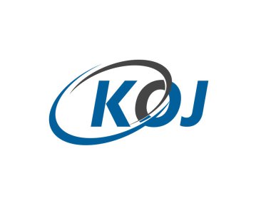 harf yaratıcı modern zarif logo tasarımı KOJ