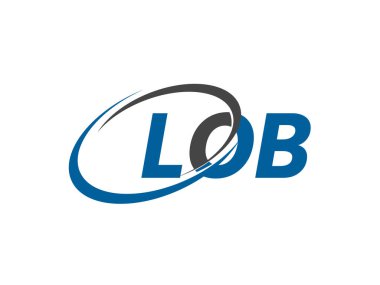 harf yaratıcı modern zarif logo tasarımı LOB