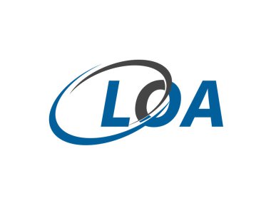 harf yaratıcı modern zarif logo tasarımı LOA