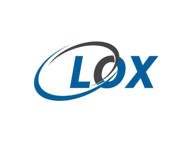 LOX harfi yaratıcı modern zarif logo tasarımı
